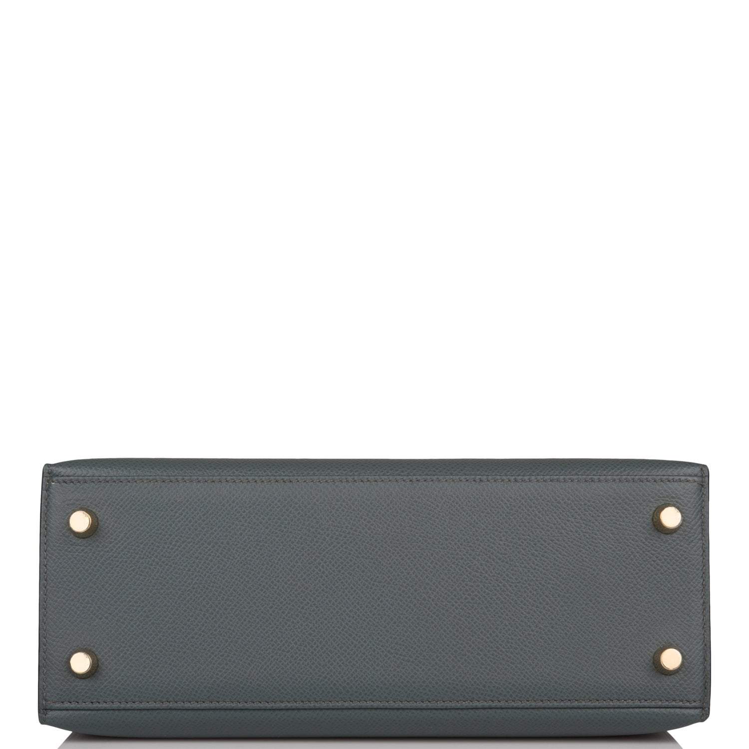 Hermes Bleu Orage Epsom Sellier Kelly 25cm Gold Hardware