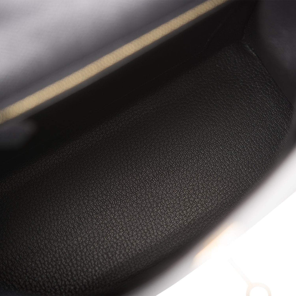 Hermes Black Epsom Sellier Kelly 25cm Gold Hardware