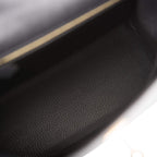 Hermes Black Epsom Sellier Kelly 25cm Gold Hardware