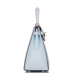 Hermes Bleu Brume Epsom Sellier Kelly 28cm Palladium Hardware