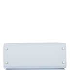 Hermes Bleu Brume Epsom Sellier Kelly 28cm Palladium Hardware