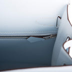 Hermes Bleu Brume Epsom Sellier Kelly 28cm Palladium Hardware