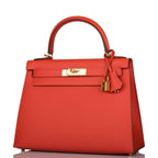 Hermes Capucine Epsom Sellier Kelly 28cm Gold Hardware