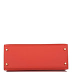 Hermes Capucine Epsom Sellier Kelly 28cm Gold Hardware