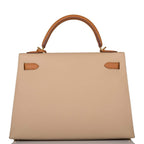 Hermes Kelly Sellier 32cm Gold and Trench Epsom Gold Hardware