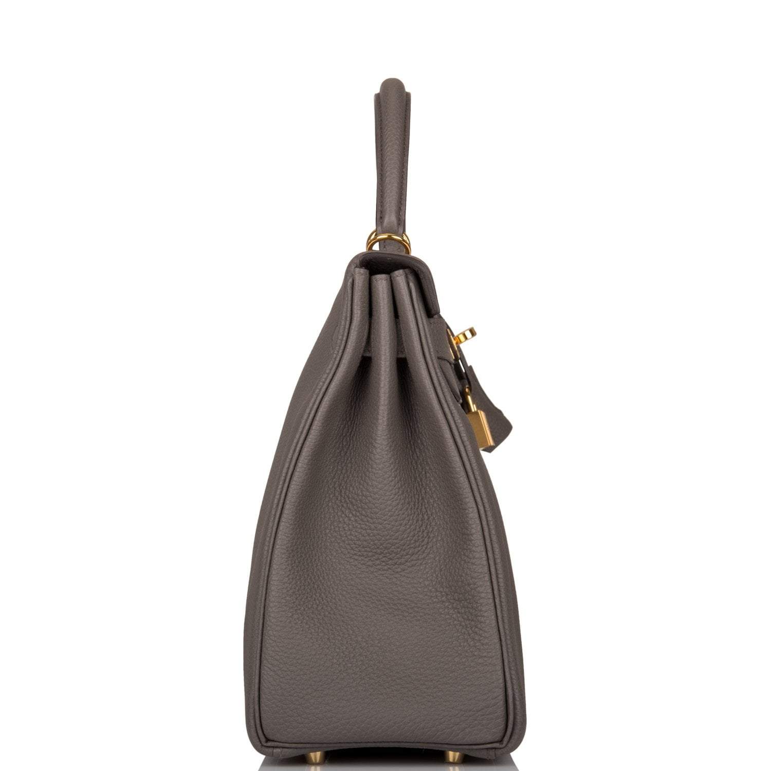 Hermes Kelly Retourne 32 Etain Togo Gold Hardware