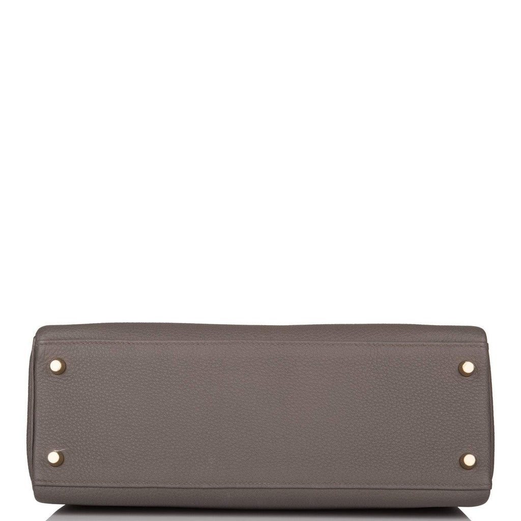 Hermes Kelly Retourne 32 Etain Togo Gold Hardware