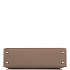 Hermes Tri-Color Kelly Sellier 20 Etoupe, Alezan and Biscuit Epsom Palladium Hardware