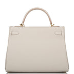 Hermes Kelly Retourne 32 Gris Perle Togo Gold Hardware