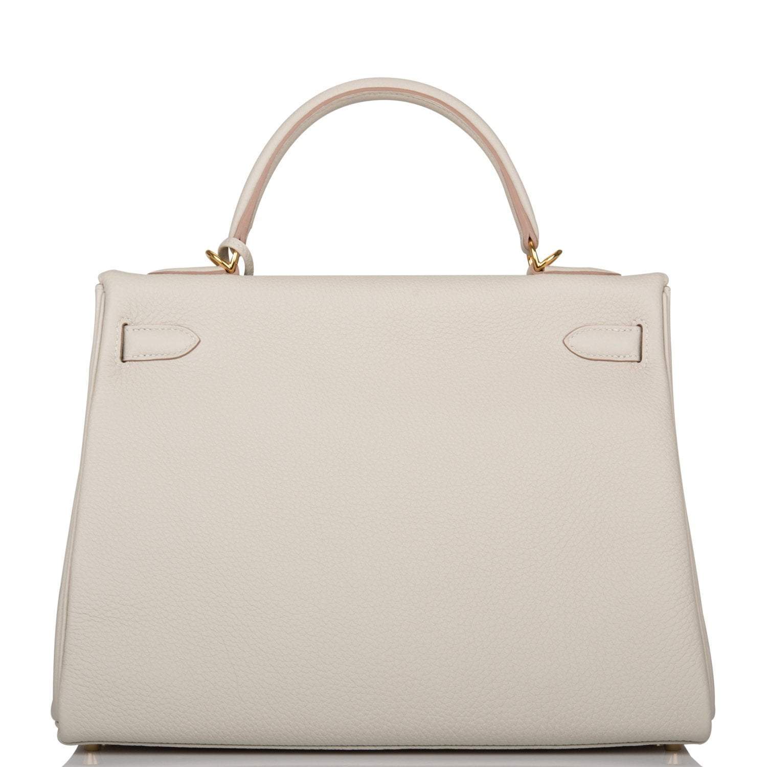 Hermes Kelly Retourne 32 Gris Perle Togo Gold Hardware