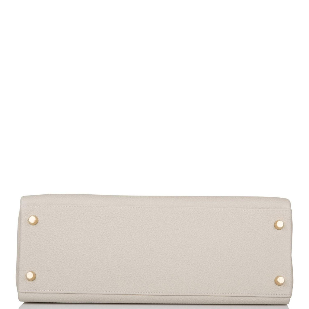 Hermes Kelly Retourne 32 Gris Perle Togo Gold Hardware