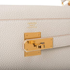 Hermes Kelly Retourne 32 Gris Perle Togo Gold Hardware