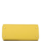 Hermes Kelly Retourne 28 Lime Evercolor Gold Hardware