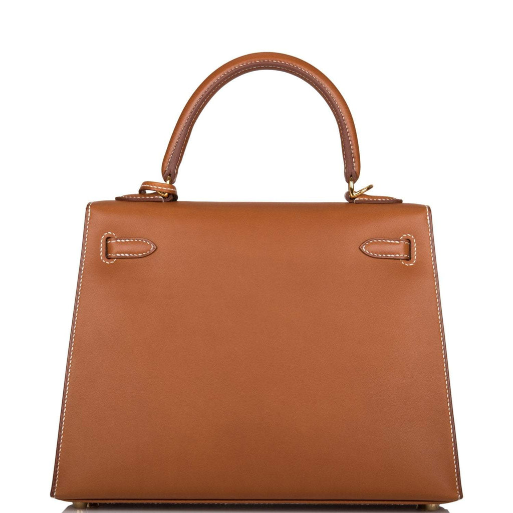 Hermes Kelly Sellier 25 Fauve Barenia Gold Hardware