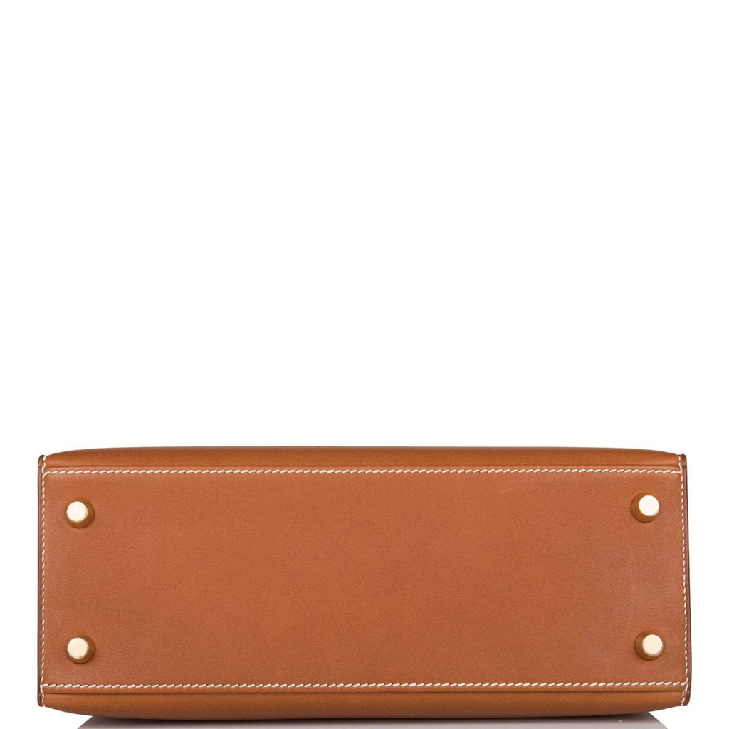 Hermes Kelly Sellier 25 Fauve Barenia Gold Hardware