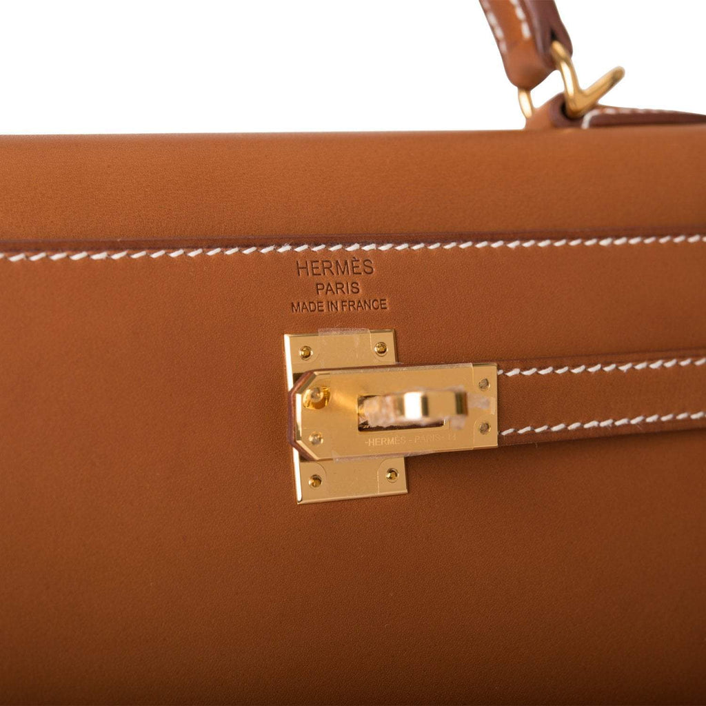 Hermes Kelly Sellier 25 Fauve Barenia Gold Hardware