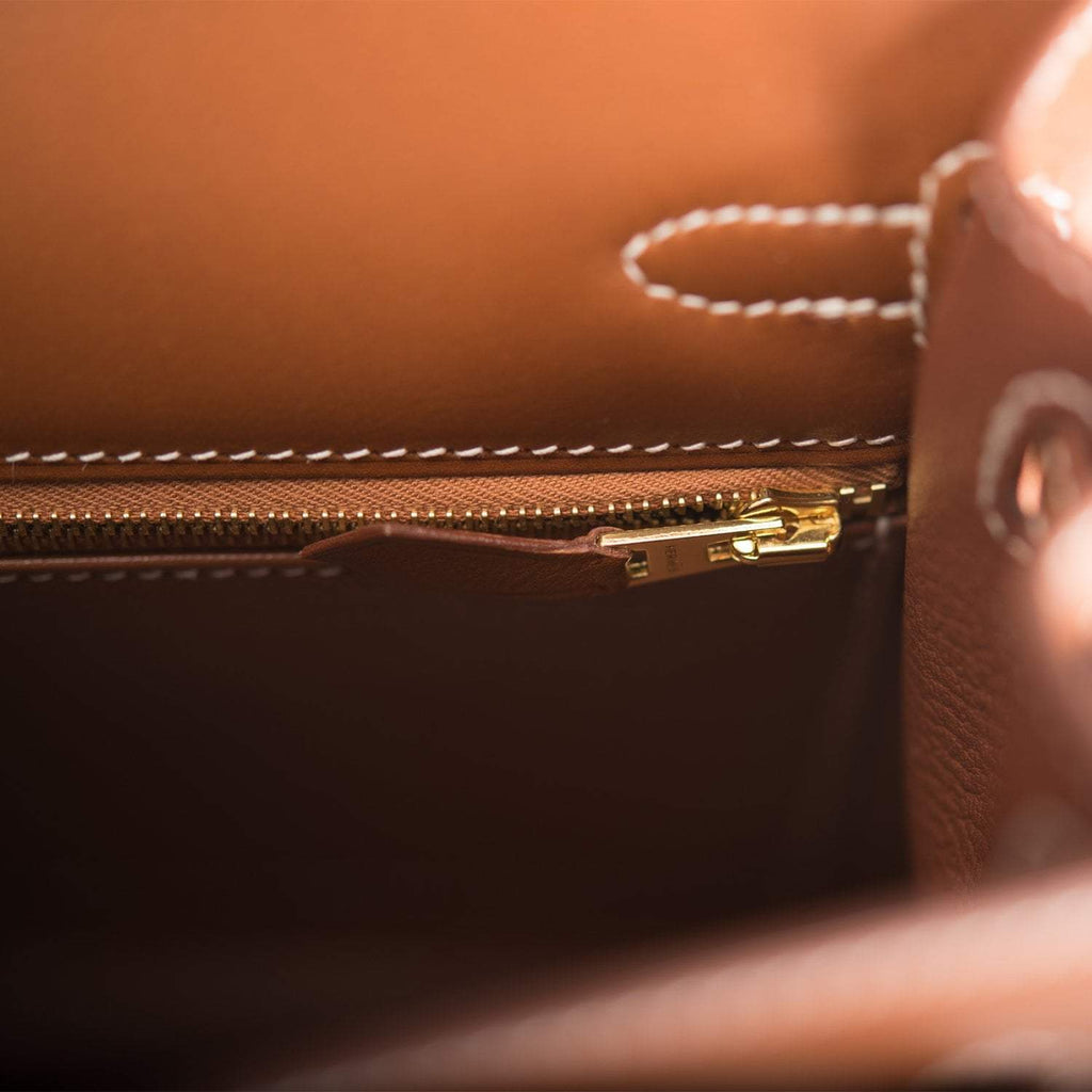 Hermes Kelly Sellier 25 Fauve Barenia Gold Hardware