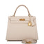 Hermes Kelly Sellier 25cm Craie Epsom Gold Hardware