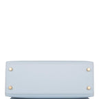 Hermes Kelly Sellier 25 Bleu Brume Epsom Gold Hardware