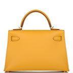 Hermes Kelly Sellier 20 Jaune Ambre Epsom Gold Hardware