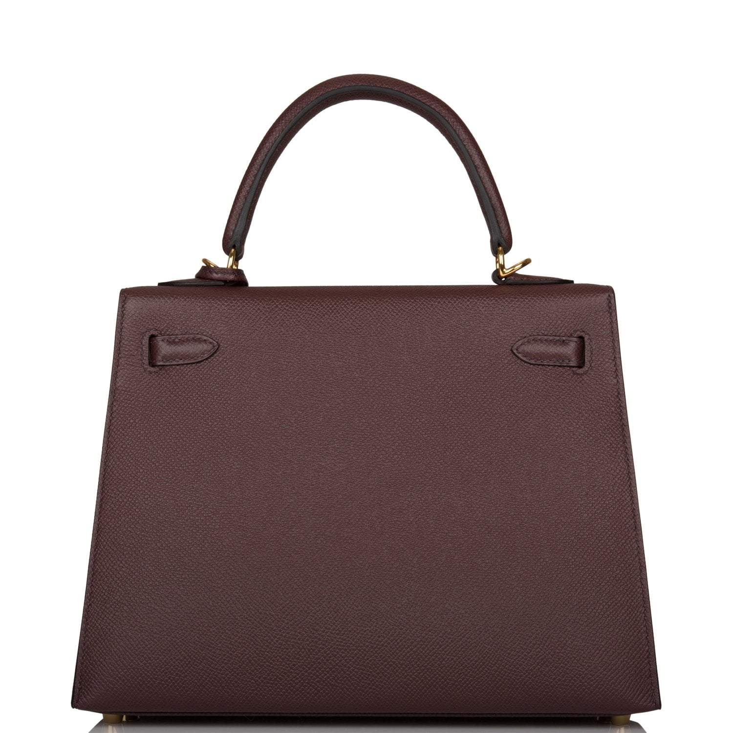 Hermes Kelly Sellier 25 Rouge Sellier Epsom Gold Hardware