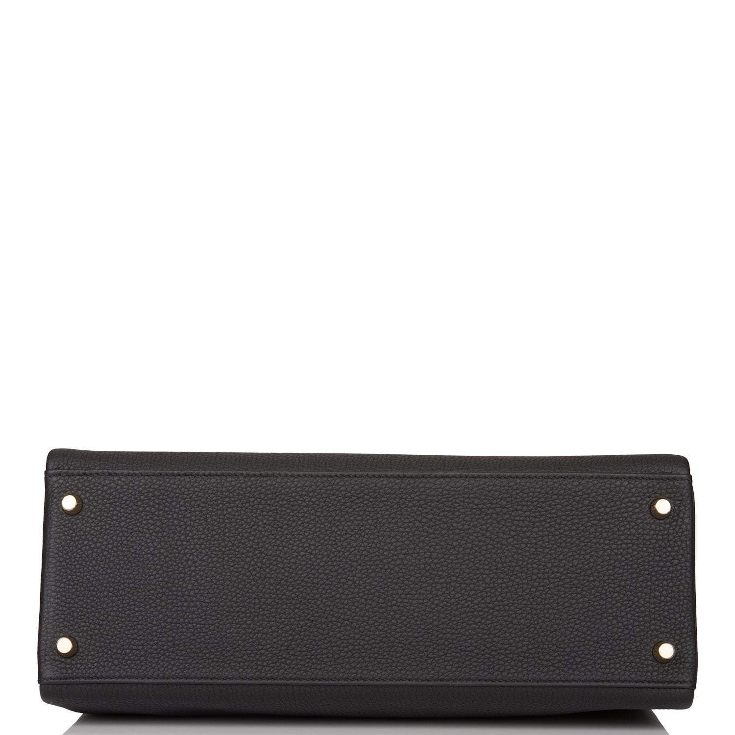 Hermes Black Togo Retourne Kelly 35cm Gold Hardware