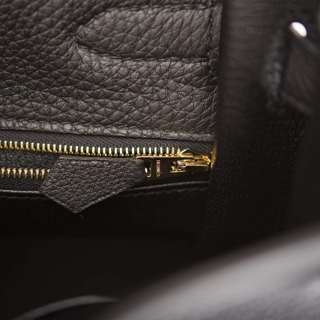 Hermes Black Togo Retourne Kelly 35cm Gold Hardware