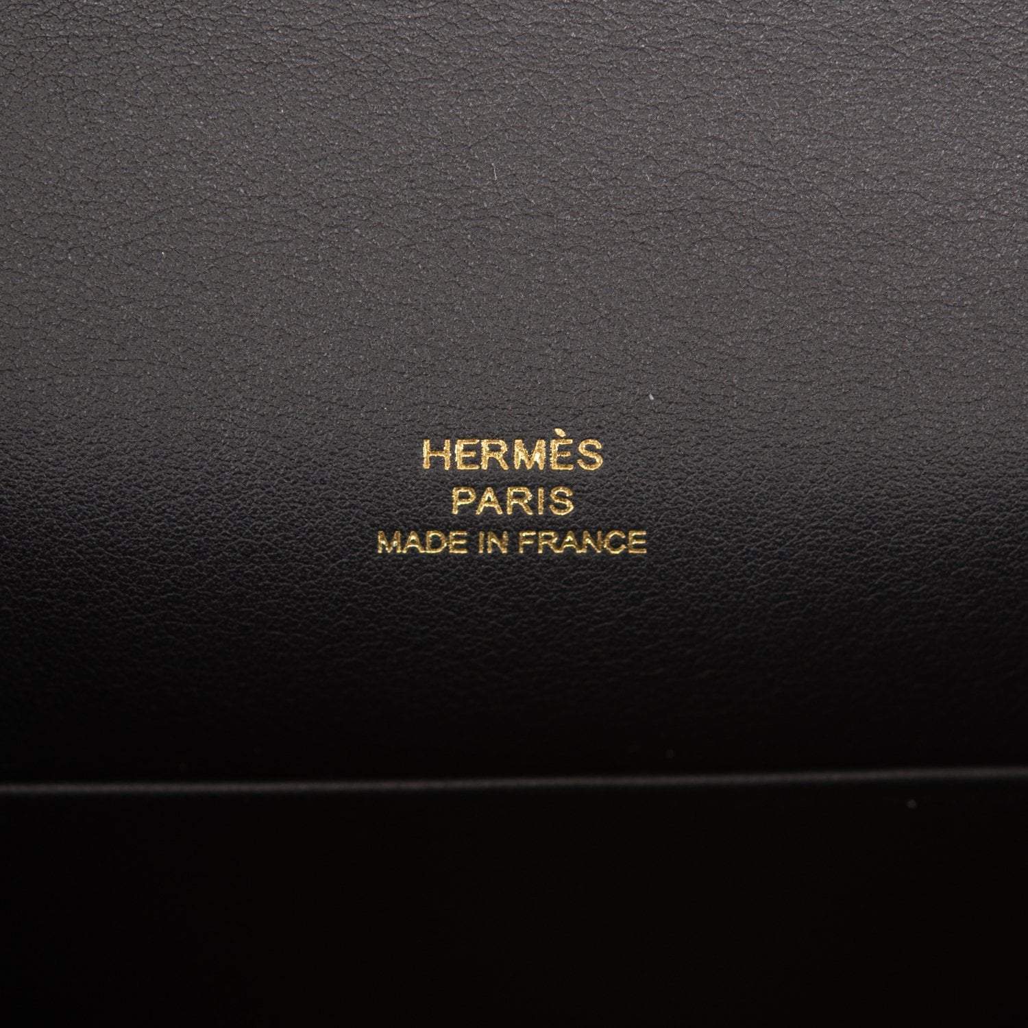 Hermes Kelly Pochette Black Swift Gold Hardware