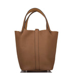 Hermes Picotin Lock 18 Alezan and Biscuit Clemence Palladium Hardware