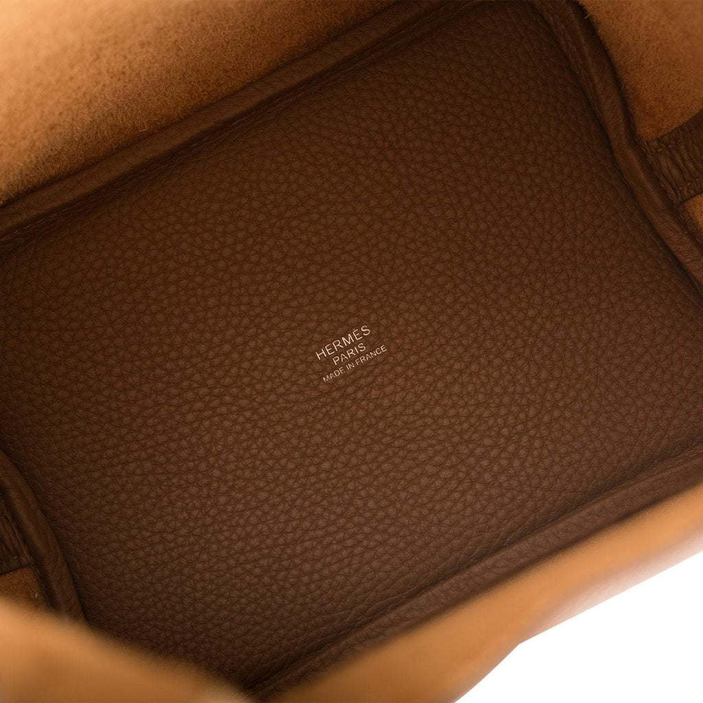 Hermes Picotin Lock 18 Alezan and Biscuit Clemence Palladium Hardware
