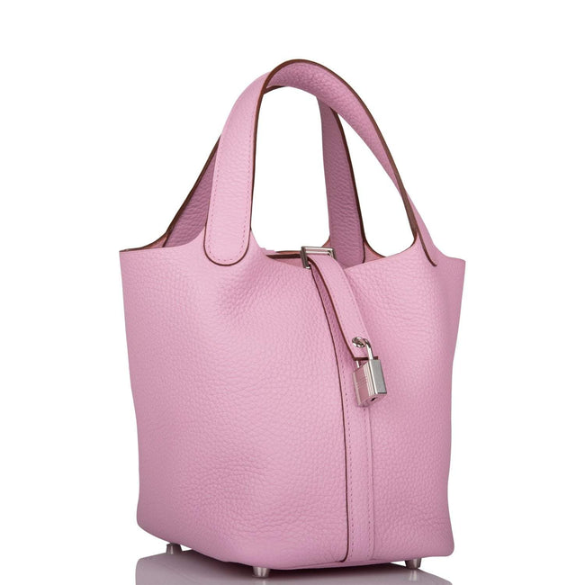 Hermes Picotin Lock 18 Mauve Sylvestre Clemence Palladium Hardware Main Image