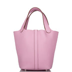 Hermes Picotin Lock 18 Mauve Sylvestre Clemence Palladium Hardware