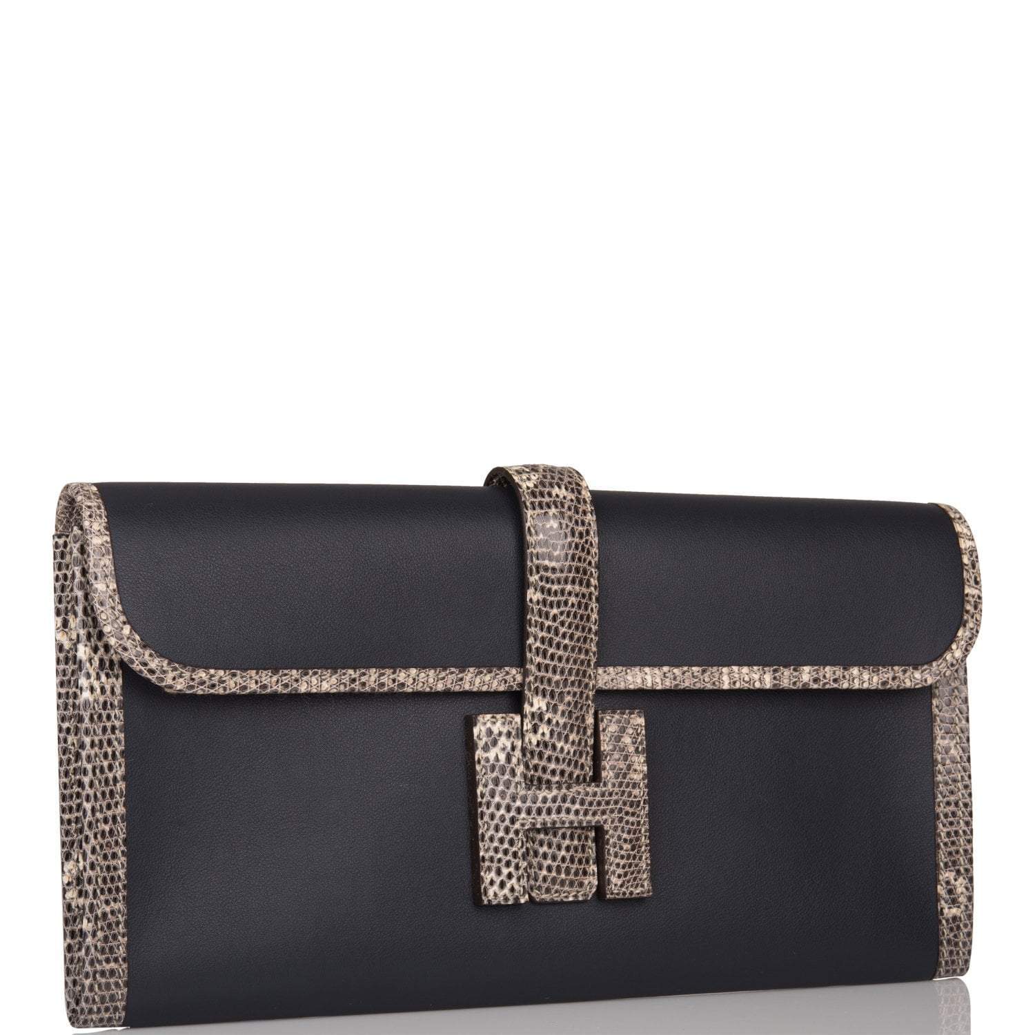 Hermes Jige Elan 29 Bleu Indigo Swift and Ombre Lizard