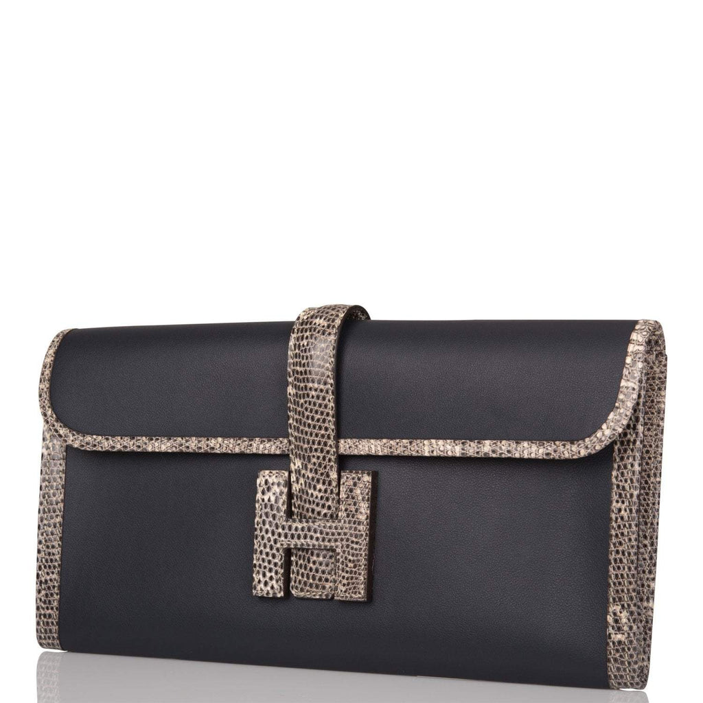 Hermes Jige Elan 29 Bleu Indigo Swift and Ombre Lizard