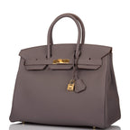 Hermes Etain Togo Birkin 35cm Gold Hardware