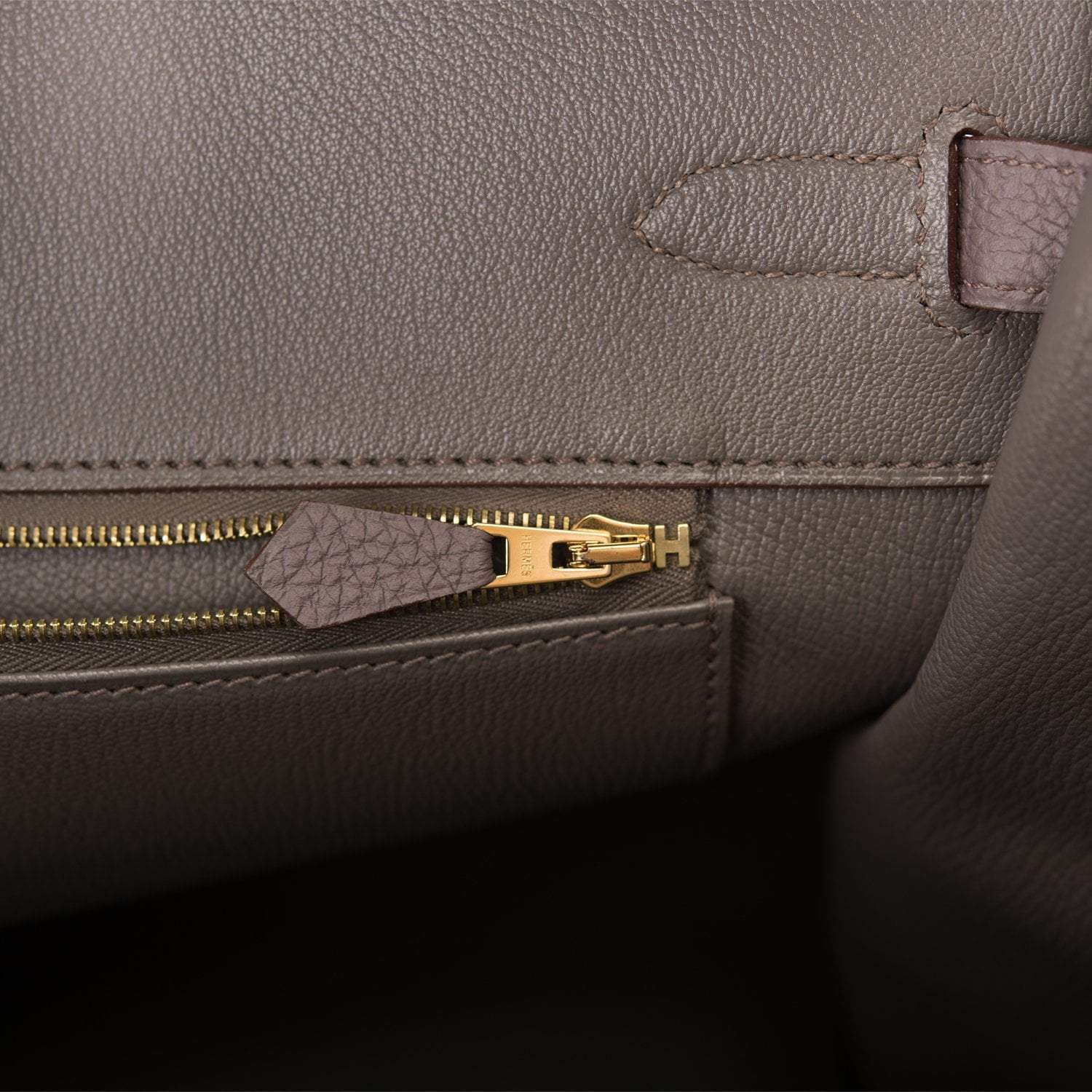 Hermes Etain Togo Birkin 35cm Gold Hardware