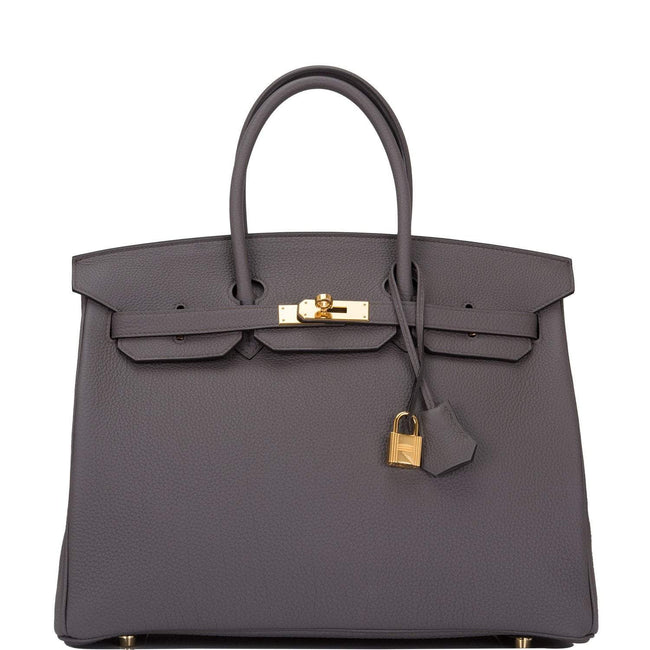 Hermes Etain Togo Birkin 35cm Gold Hardware Hover Image