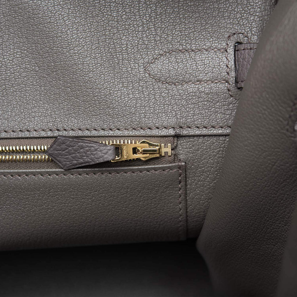 Hermes Etain Togo Birkin 35cm Gold Hardware