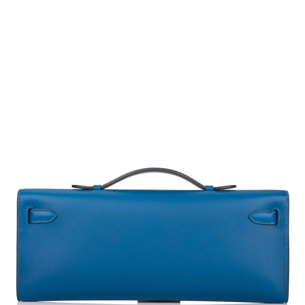 Hermes Deep Blue Swift Kelly Cut Gold Hardware