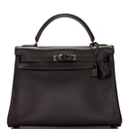 Hermes SO Black Box Retourne Kelly 32cm Black Hardware