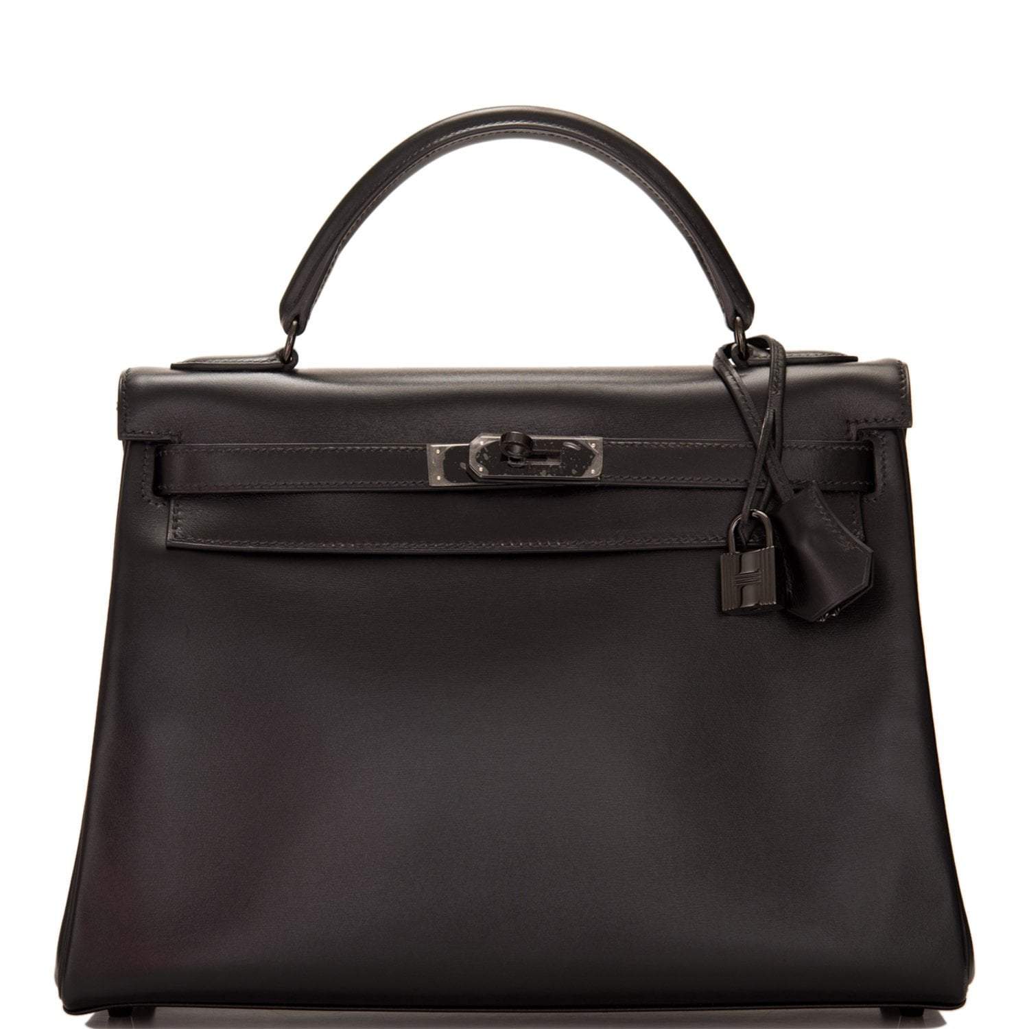 Hermes SO Black Box Retourne Kelly 32cm Black Hardware