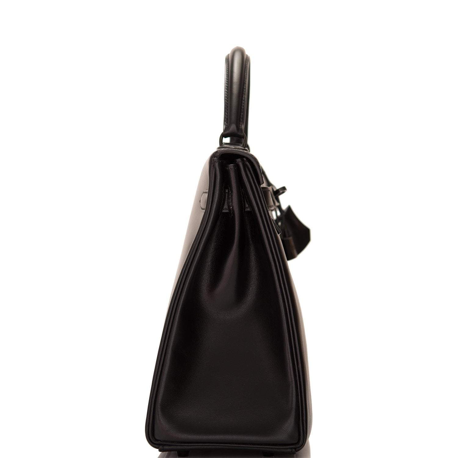 Hermes SO Black Box Retourne Kelly 32cm Black Hardware