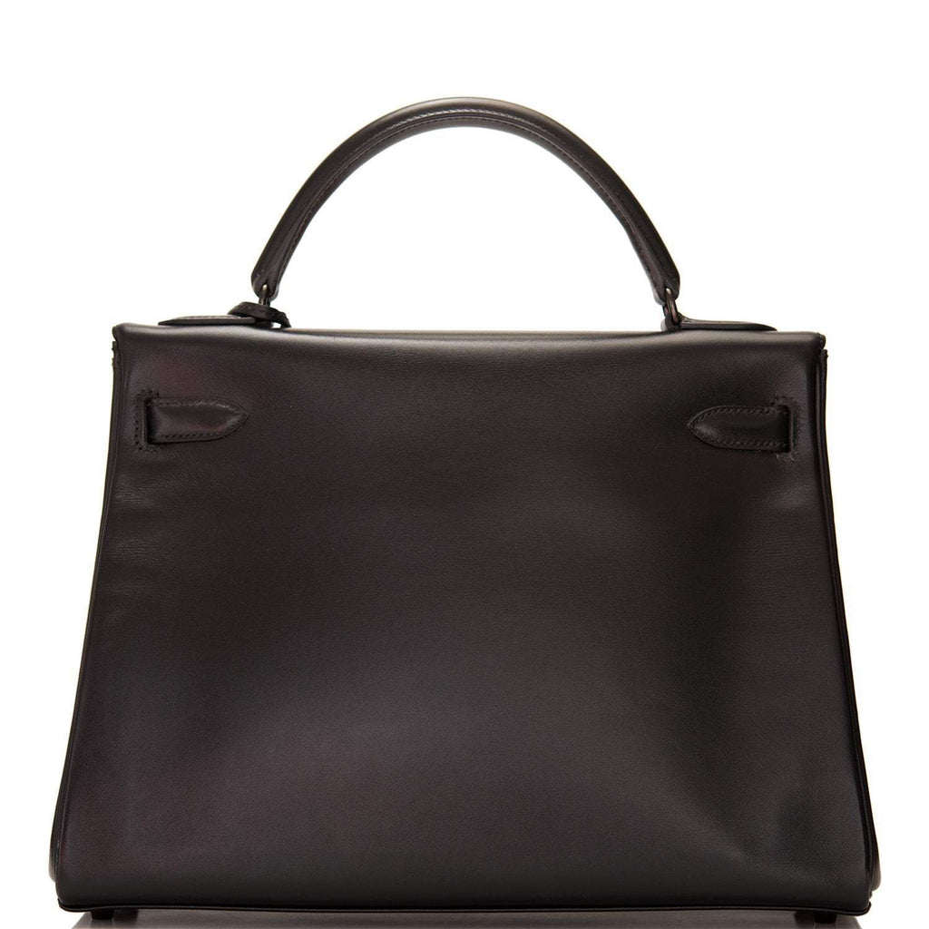 Hermes SO Black Box Retourne Kelly 32cm Black Hardware
