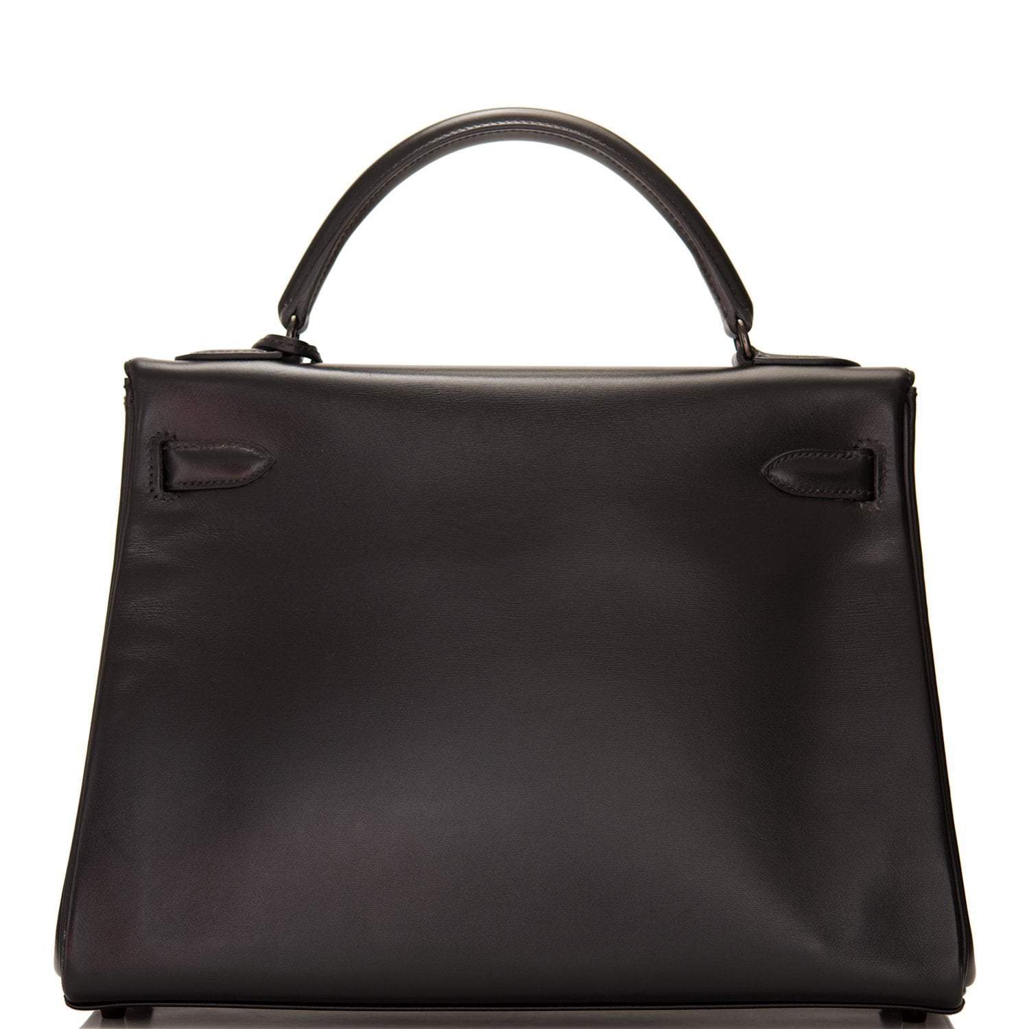 Hermes SO Black Box Retourne Kelly 32cm Black Hardware
