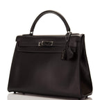 Hermes SO Black Box Retourne Kelly 32cm Black Hardware