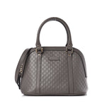 Gg Debossed Handbag In Grey