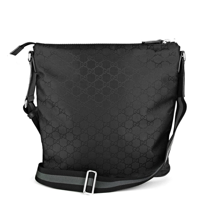 Nylon Large Gg Canvas Messenger Bag Black Main Image