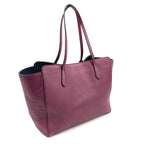 Purple Leather Swing Tote