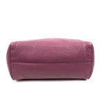 Purple Leather Swing Tote