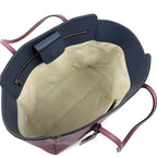 Purple Leather Swing Tote